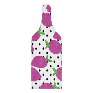 Planche À Découper Motif de fruits de fraises pourpres