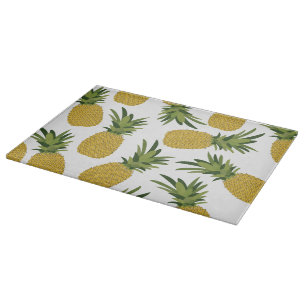 Planche À Découper Motif de fruits tropicaux à l'ananas