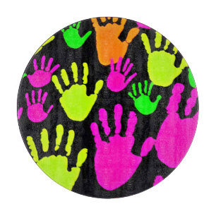 Planche À Découper Motif de graffiti néon