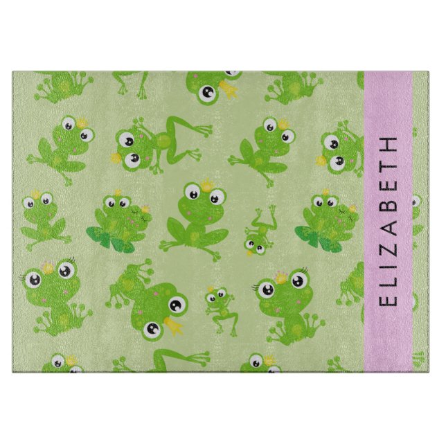 Planche À Découper Motif de grenouille, Grenouille verte, Prince de g (Devant)