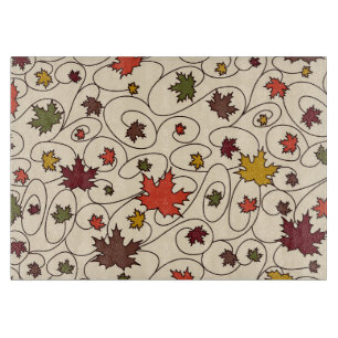 Planche À Découper Motif de la feuille d'érable à boudin