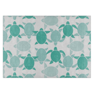 Planche À Découper Motif de la tortue Turquoise