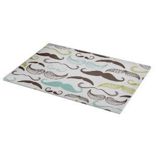 Planche À Découper Motif de moustache, rétro style 2