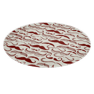 Planche À Découper Motif de moustache, rétro style 3