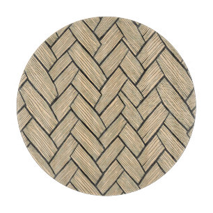 Planche À Découper Motif de parquet en bois en chevron