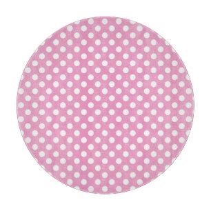Planche À Découper Motif de pois rose mignon