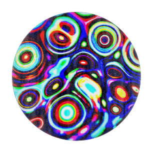 Planche À Découper Motif de pulse de Neon vibrant