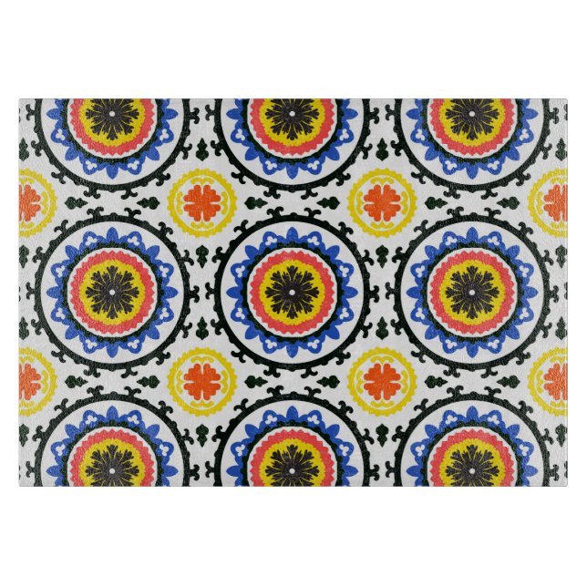 Planche À Découper Motif de Suzani (Devant)