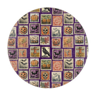 Planche À Découper Motif de timbre postal Halloween