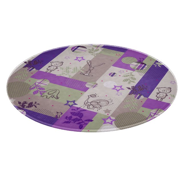 Planche À Découper Motif d'édredon de bébé (Coin)