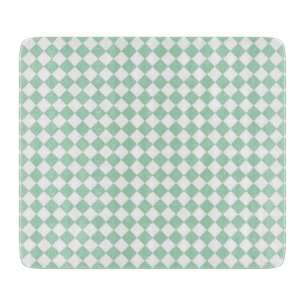 Planche À Découper Motif diamant Green White Checker