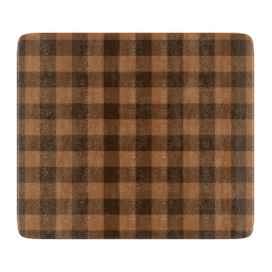 Planche À Découper Motif d'impression Cosy Brown Plaid Buffalo