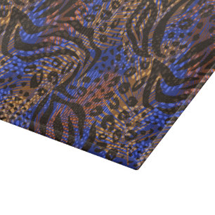 Planche À Découper Motif d'impression Leopard et Zebra
