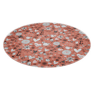 Planche À Découper Motif d'inséparables