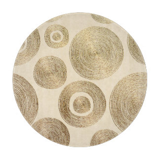 Planche À Découper Motif d'or : design abstrait brillant