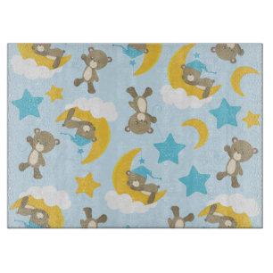 Planche À Découper Motif D'Ours, Mignonnes Ours, Nounours, Étoiles