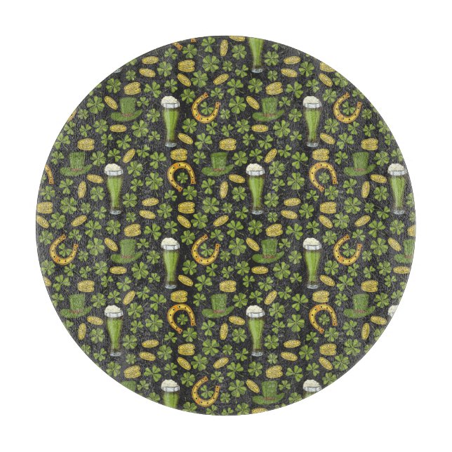 Planche À Découper Motif du jour de St Patrick (Devant)