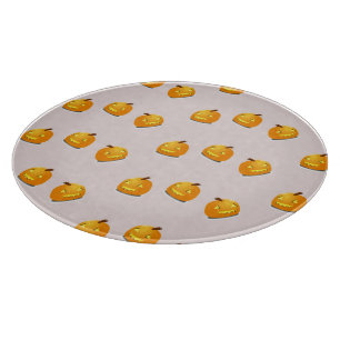 Planche À Découper Motif en chef citrouille orange