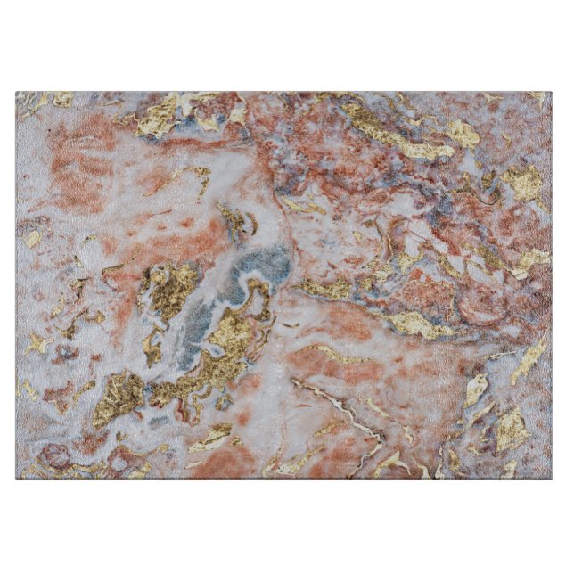 Planche À Découper Motif en marbre (Devant)
