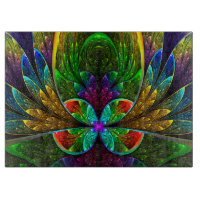 Motif floral abstrait en verre souillé