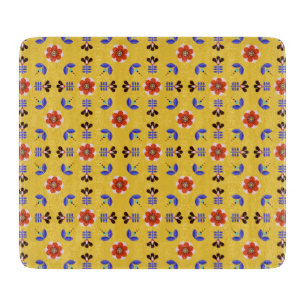 Planche À Découper Motif floral géométrique de style scandinave