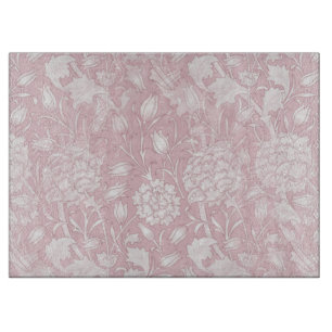 Planche À Découper Motif Floral William Morris en rose