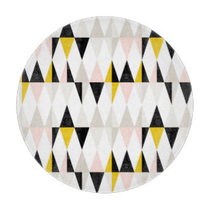 Planche À Découper Motif géométrique fendu de triangle