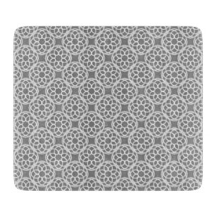 Planche À Découper Motif géométrique gris blanc sans couture
