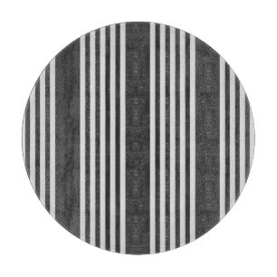 Planche À Découper Motif gris clair et charbon cinq bandes
