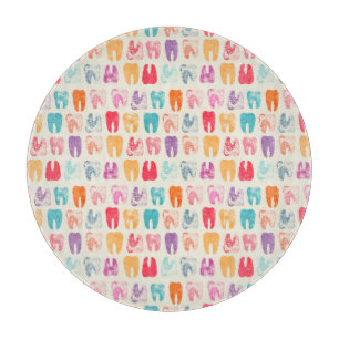 Planche À Découper Motif grunge de dent