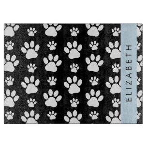 Planche À Découper Motif mâle, Patrouilles de chien, Noir et Blanc, V