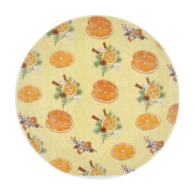 Planche À Découper Motif mandarins (Devant)