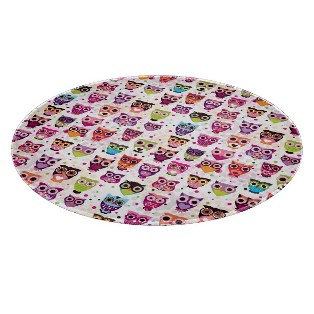 Planche À Découper Motif mignon d'arrière - plan de hibou pour des (Coin)