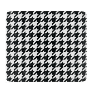 Planche À Découper Motif noir blanc de Houndstooth