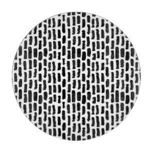 Planche À Découper Motif noir de courses de brosse