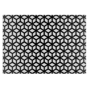Planche À Découper Motif noir et blanc de cube