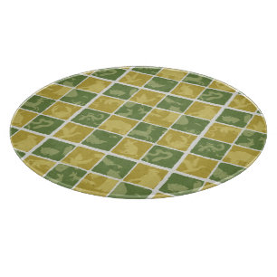 Planche À Découper motif orienté de zoo