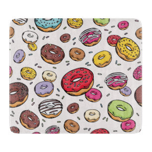 Planche À Découper Motif sans couture de donuts