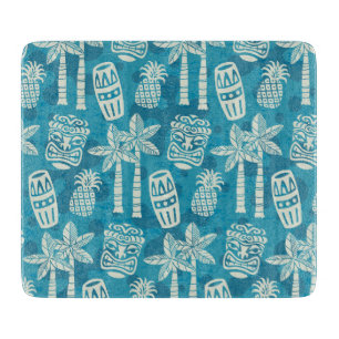 Planche À Découper Motif Tiki Rétro Moderne du Milieu du Siècle