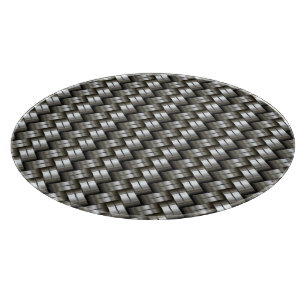 Planche À Découper Motif tissé en métal