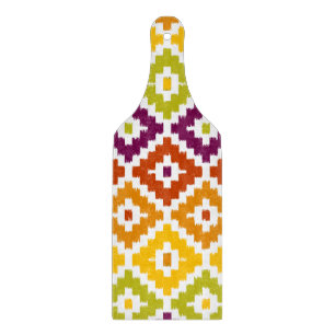 Planche À Découper Motif tribal aztèque coloré de diamant d'Ikat