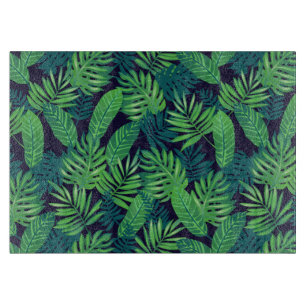 Planche À Découper Motif tropical de feuille