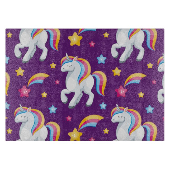 Planche À Découper Motif Unicorn Magique Cheval mignon (Devant)