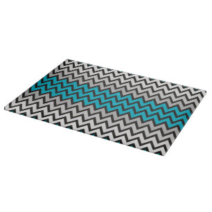 Planche À Découper Motif ZIGZAG - noir blanc gris + votre idée