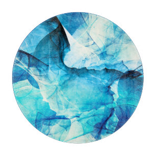 Planche À Découper mouvement bleu Abstrait : composition fractale.