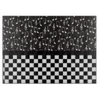 Musique et damier noir et blanc