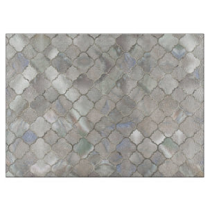 Planche À Découper Nacre marocaine de motif de Quatrefoil