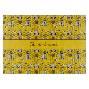 Planche À Découper Nains Personnalisés Tournesols Jaunes Abeilles Mie