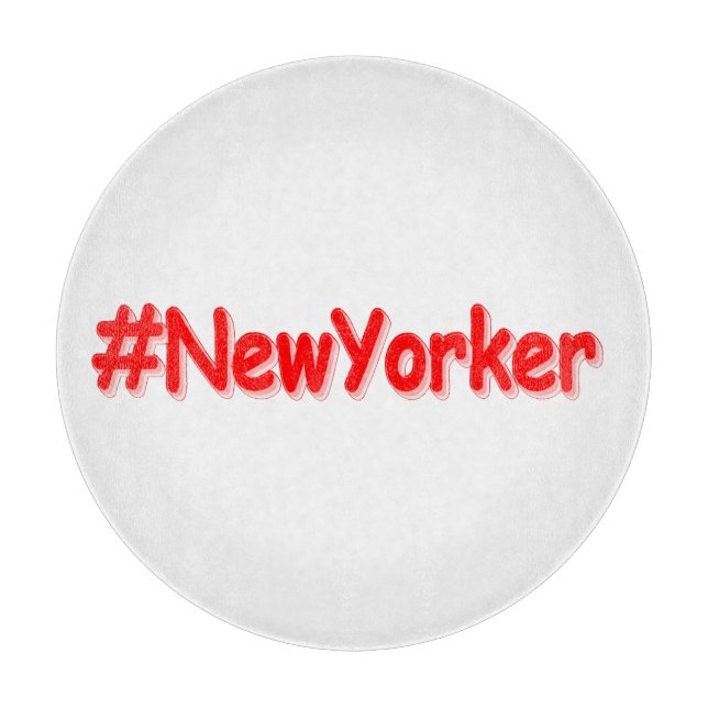 Planche À Découper "#NewYorker" Joli design. Commandez dès maintenant (Devant)