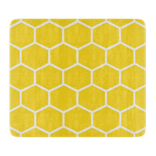 Planche À Découper Nid d'abeille Géométrique Lignes Blanches Bourdon